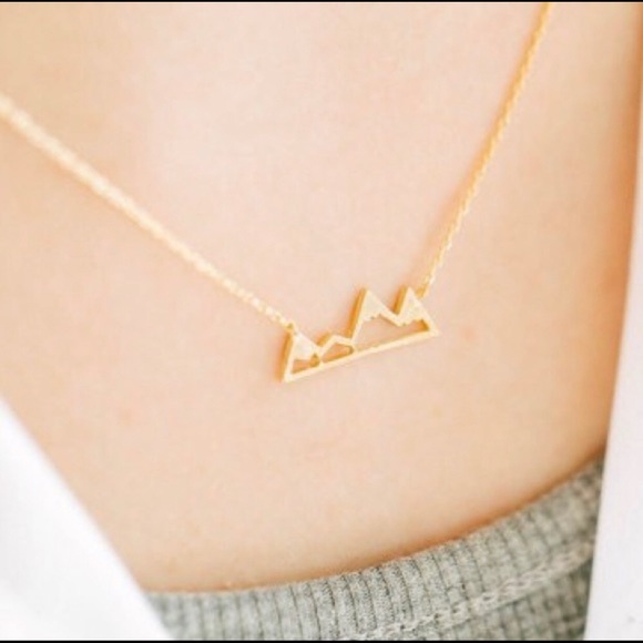 Mountain necklace - gold - Picture 3 of 4